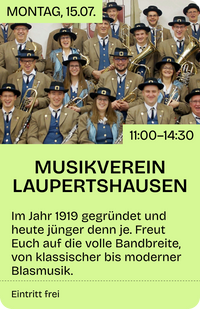 Musikkapelle Laupertshausen im Schützenzelt Biberach